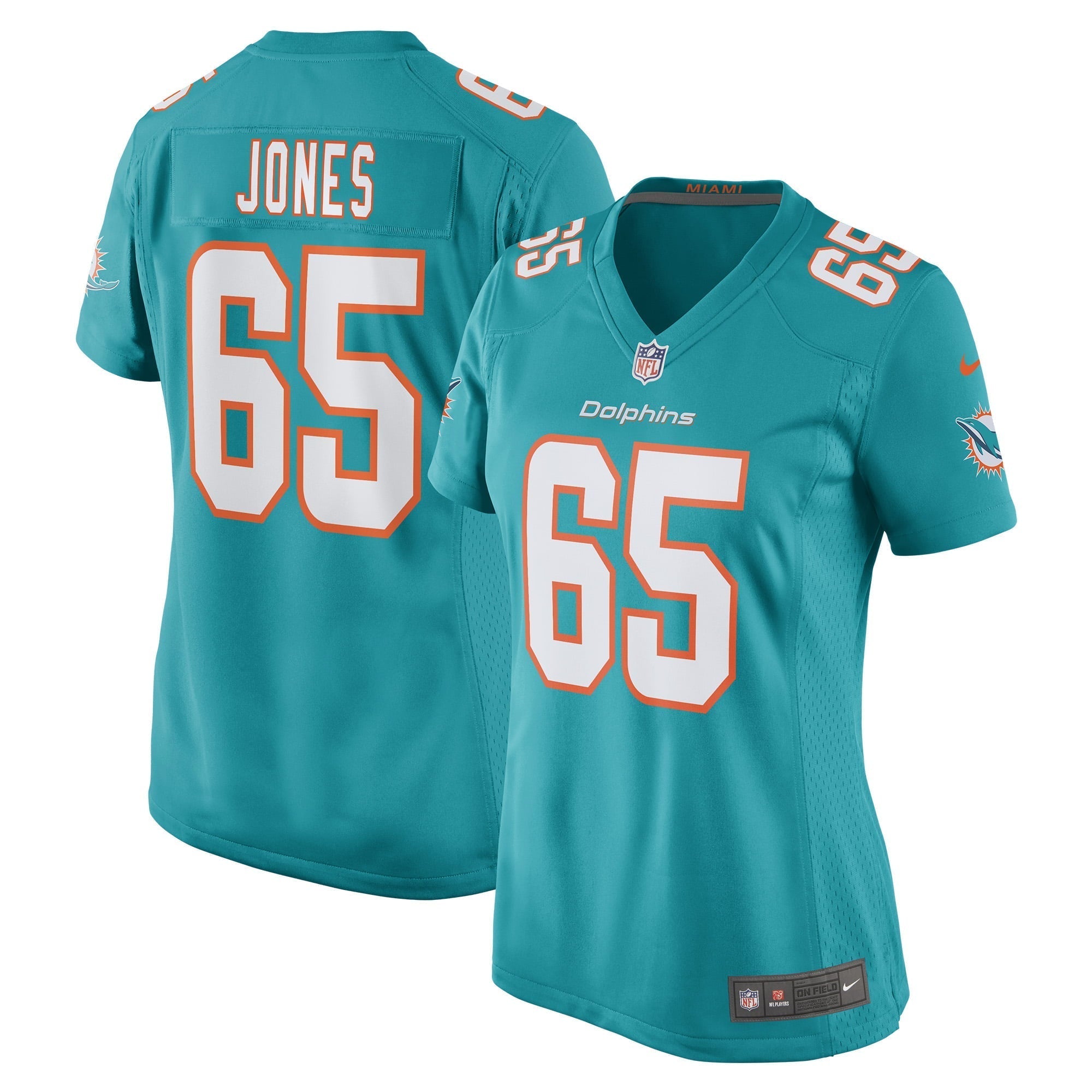 Nike Miami Dolphins No31 Byron Jones Aqua Green Team Color Youth Stitched NFL Limited Therma Long Sleeve Jersey